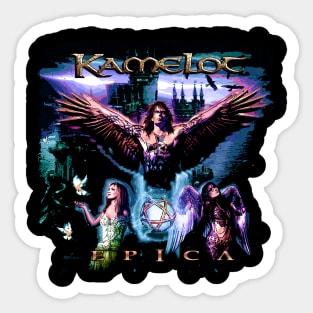 Sacrimony Couture Kamelots Band T-Shirts, Gothic Metal Fantasia for Discerning Fashionistas Sticker